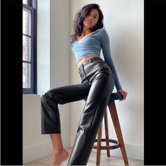 BOGO Aritzia Wilfred Melina Faux Leather Pants - Picture 4 of 9